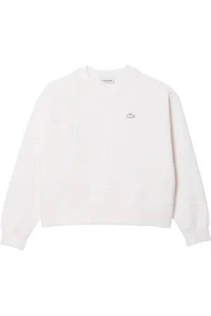 Lacoste Damen, Sweatshirts & Hoodies, Weiß, MGröße: