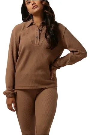 Simple Damen, Oberteile, Braun, LGröße: