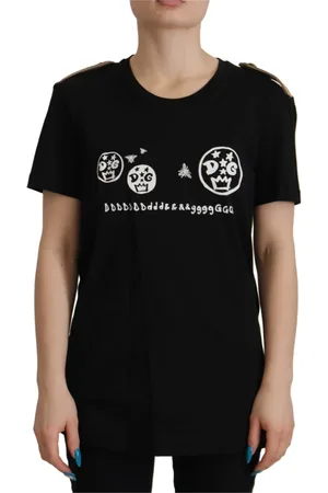 Dolce & Gabbana Damen, Oberteile, Schwarzk, SGröße: