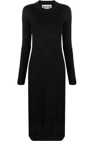 Moschino Damen, Kleider, Schwarzk, 2XSGröße:
