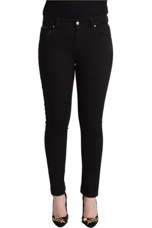 Dolce & Gabbana Damen, Jeans, Schwarzk, SGröße: