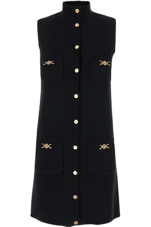 VERSACE Damen, Kleider, Schwarzk, 2XSGröße:
