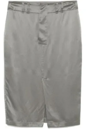 Saint Laurent Damen, Röcke, Grau, MGröße: