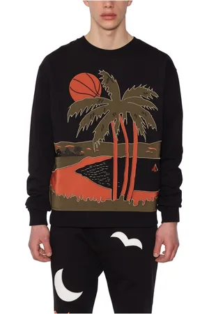 JUST DON Herren, Sweatshirts & Hoodies, Schwarzk, MGröße: