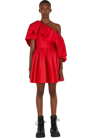 Alexander McQueen Damen, Kleider, Rot, 2XSGröße: