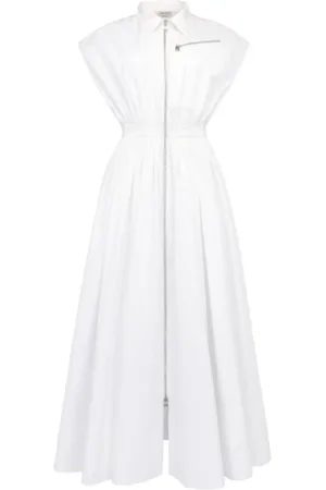 Alexander McQueen Damen, Kleider, Weiß, 2XSGröße: