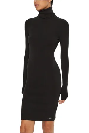 Calvin Klein Damen, Kleider, Schwarzk, XLGröße: