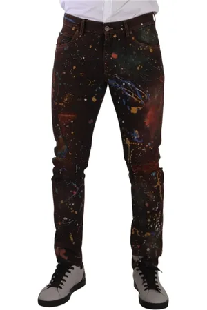 Dolce & Gabbana Herren, Jeans, Braun, MGröße: