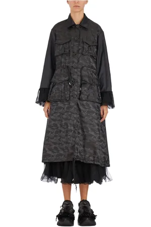 Comme des Garçons Damen, Mäntel, Schwarzk, SGröße: