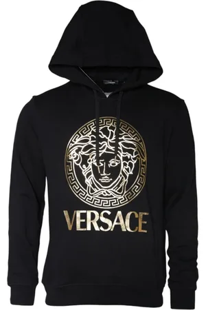VERSACE Herren, Sweatshirts & Hoodies, Schwarzk, XLGröße: