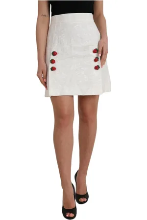 Dolce & Gabbana Damen, Röcke, Weiß, SGröße: