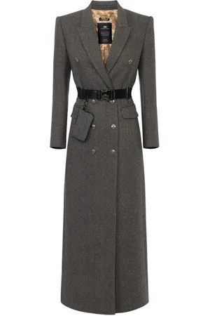 Elisabetta Franchi Damen, Mäntel, Schwarzk, SGröße: