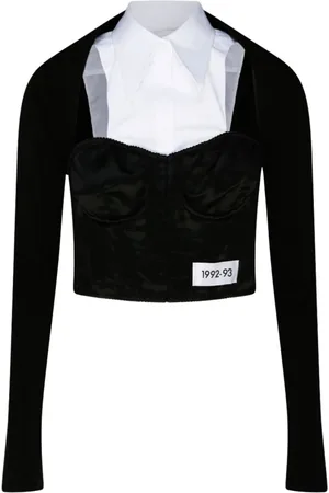Dolce & Gabbana Damen, Oberteile, Schwarzk, 2XSGröße: