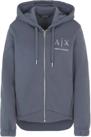 Armani Exchange Damen, Sweatshirts & Hoodies, Grau, SGröße: