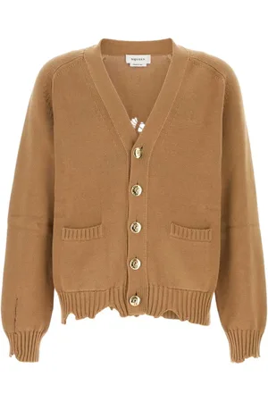 Alexander McQueen Herren, Strickwaren, Braun, LGröße: