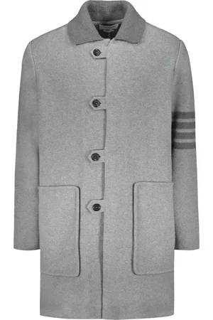 Thom Browne Herren, Mäntel, Grau, SGröße: