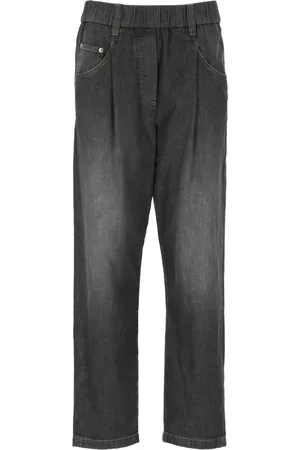 Brunello Cucinelli Damen, Jeans, Grau, SGröße: