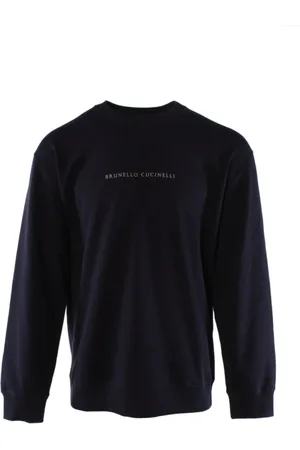 Brunello Cucinelli Herren, Sweatshirts & Hoodies, Blau, XLGröße: