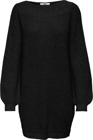 JACQUELINE DE YONG Damen, Kleider, Schwarzk, SGröße: