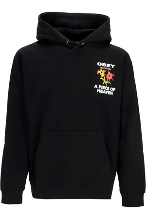Obey Herren, Sweatshirts & Hoodies, Schwarzk, SGröße:
