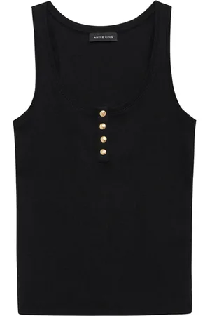 ANINE BING Damen, Oberteile, Schwarzk, MGröße: