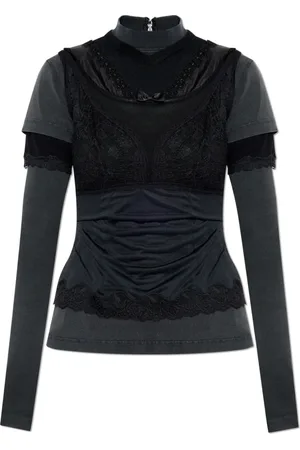 Balenciaga Damen, Oberteile, Schwarzk, 2XSGröße: