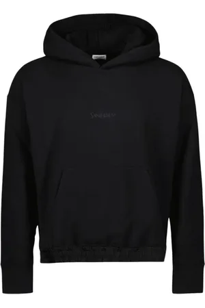 Saint Laurent Herren, Sweatshirts & Hoodies, Schwarzk, MGröße: