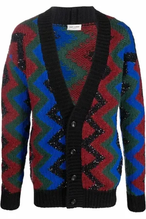 Saint Laurent Herren, Strickwaren, Mehrfarbig, MGröße: