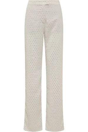 Andamane Damen, Hosen, Weiß, SGröße:
