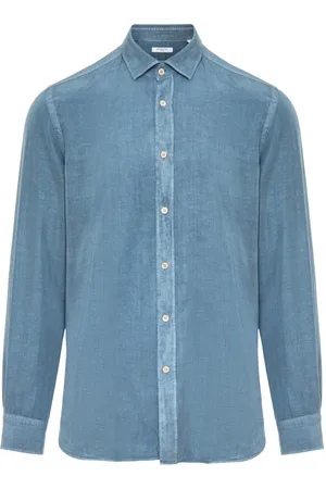 Boglioli Herren, Shirts, Blau, MGröße: