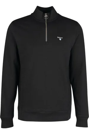 Barbour Herren, Sweatshirts & Hoodies, Schwarzk, MGröße: