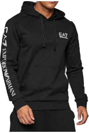 EA7 Herren, Sweatshirts & Hoodies, Schwarzk, SGröße: