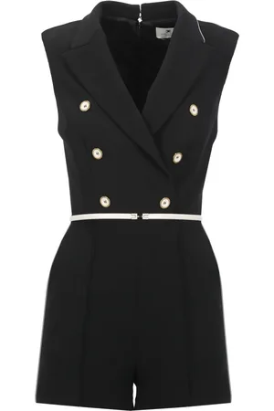 Elisabetta Franchi Damen, Jumpsuits & Playsuits, Schwarzk, SGröße: