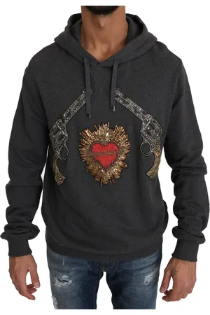 Dolce & Gabbana Herren, Sweatshirts & Hoodies, Grau, 2XLGröße: