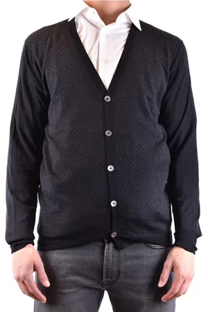 DRUMOHR Herren, Strickwaren, Schwarzk, LGröße: