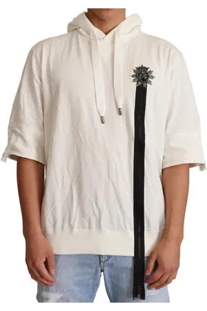 Dolce & Gabbana Herren, Sweatshirts & Hoodies, Weiß, MGröße: