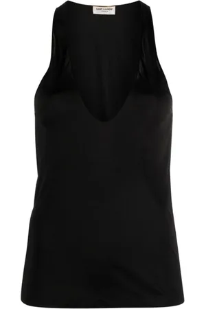 Saint Laurent Damen, Oberteile, Schwarzk, SGröße: