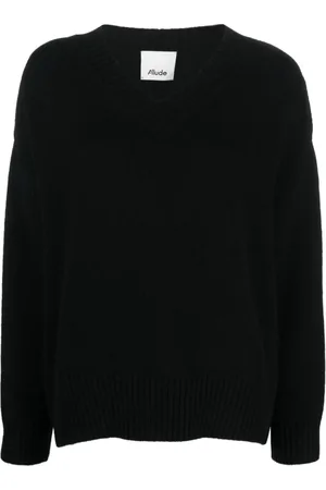 Allude Damen, Strickwaren, Schwarzk, MGröße: