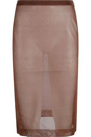 Saint Laurent Damen, Röcke, Braun, MGröße: