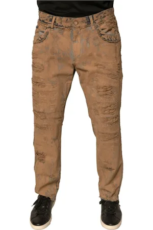 Dolce & Gabbana Herren, Jeans, Braun, XLGröße: