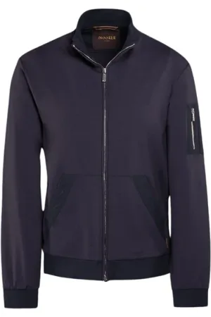 MOORER Herren, Sweatshirts & Hoodies, Blau, LGröße: