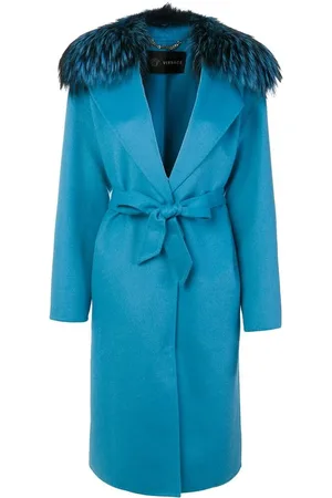 VERSACE Damen, Mäntel, Blau, 2XSGröße: