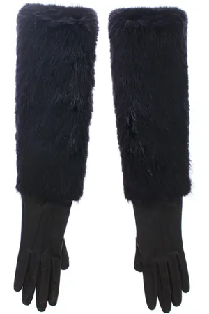 Dolce & Gabbana Damen, Accessories, Schwarzk, 7 1/2 INGröße:
