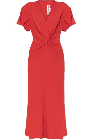 Victoria Beckham Damen, Kleider, Rot, 2XSGröße: