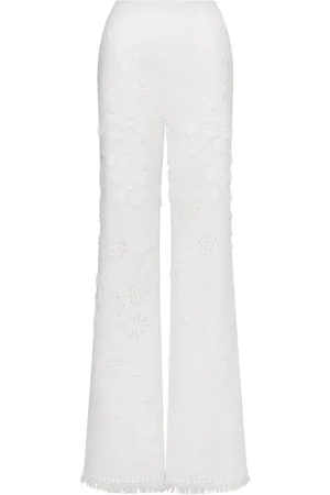Alberta Ferretti Damen, Hosen, Weiß, SGröße: