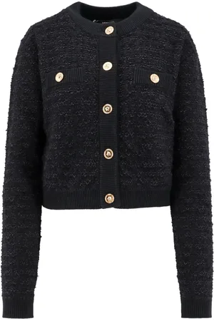 VERSACE Damen, Strickwaren, Schwarzk, SGröße: