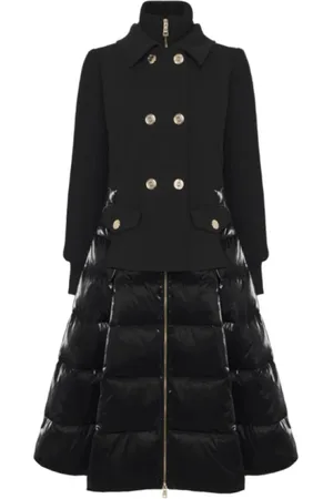 Elisabetta Franchi Damen, Mäntel, Schwarzk, SGröße: