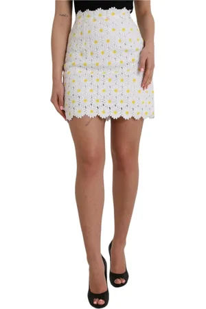 Dolce & Gabbana Damen, Röcke, Weiß, 2XSGröße: