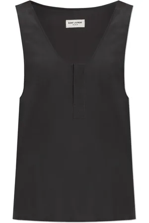Saint Laurent Damen, Oberteile, Grau, XSGröße: