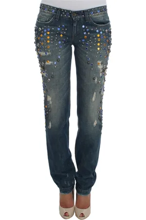 Dolce & Gabbana Damen, Jeans, Blau, 3XSGröße: